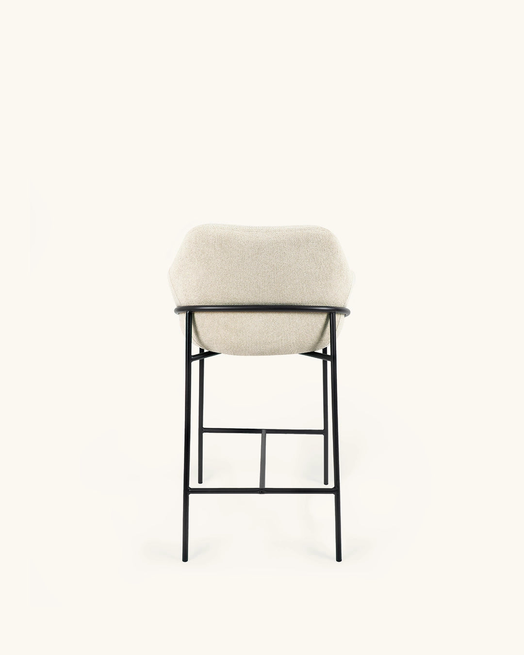 Wren // Beige - Negro Pack 4 taburetes bajos