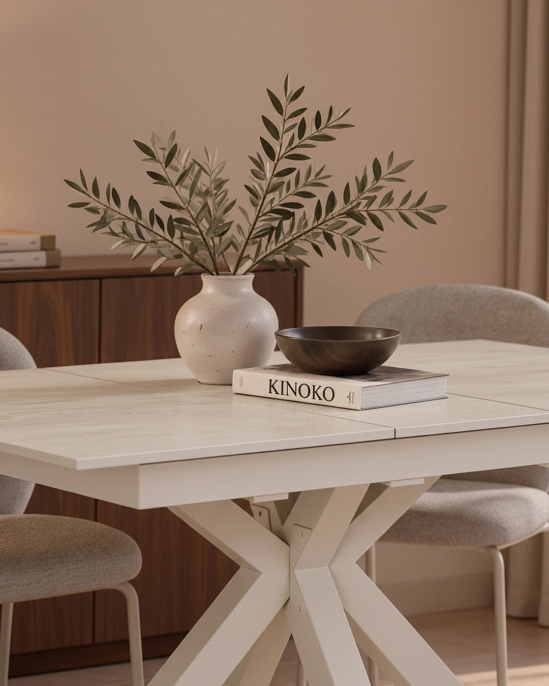Enrica // Travertino pata Beige 160-220cm
