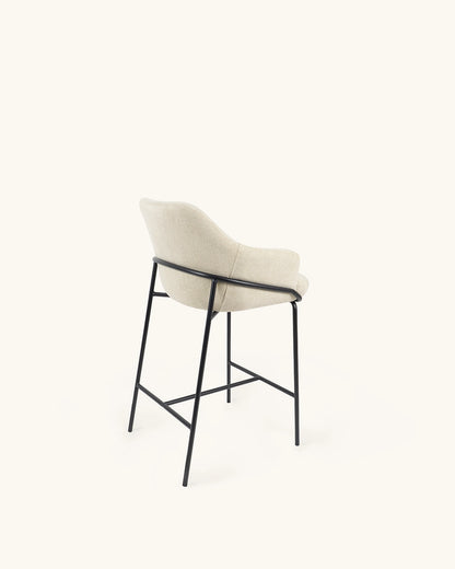Wren // Beige - Negro Pack 4 taburetes bajos