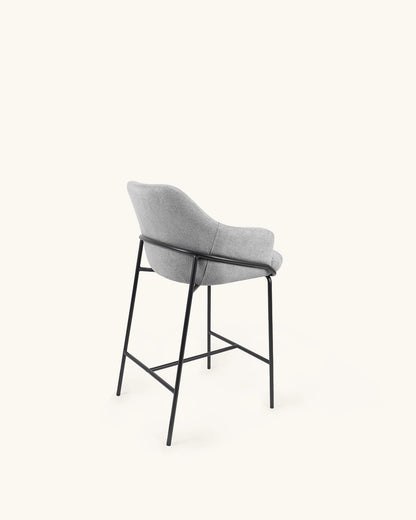 Wren // Cinzento Claro - Preto Pack 4 bancos altos