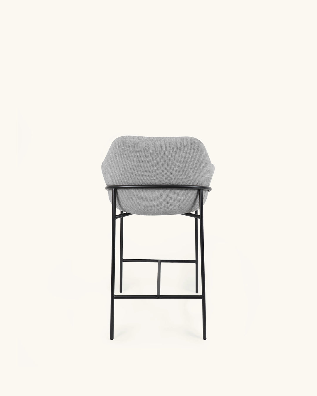 Wren // Cinzento Claro - Preto Pack 4 bancos altos