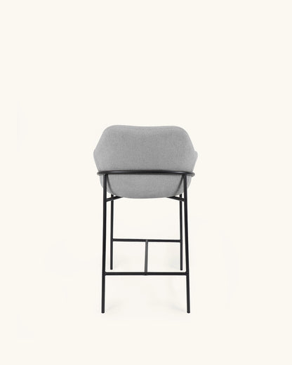 Wren // Cinzento Claro - Preto Pack 4 bancos altos