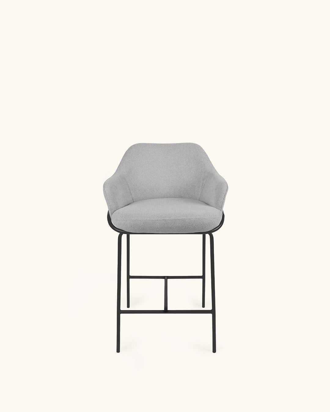 Wren // Cinzento Claro - Preto Pack 4 bancos altos