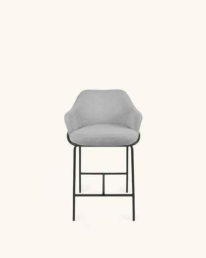 Wren // Cinzento Claro - Preto Pack 4 bancos altos