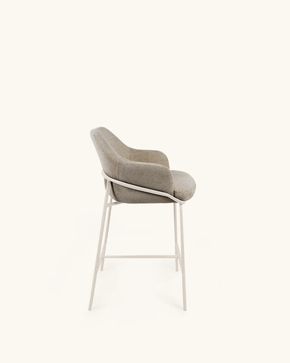 Wren // Taupe - Beige Pack 4 taburetes bajos