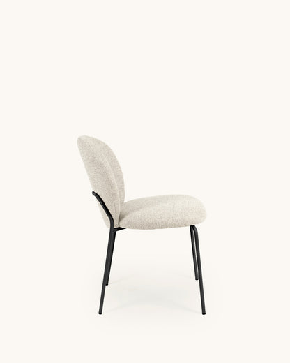 Veda // Beige-Negro Pack 2 Sillas