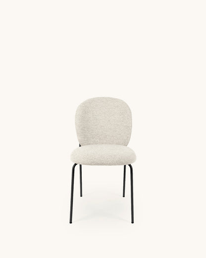 Veda // Beige-Negro Pack 2 Sillas
