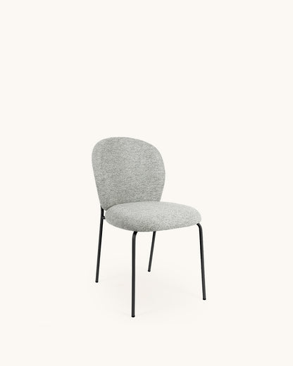 Veda // Gris-Negro Pack 4 Sillas