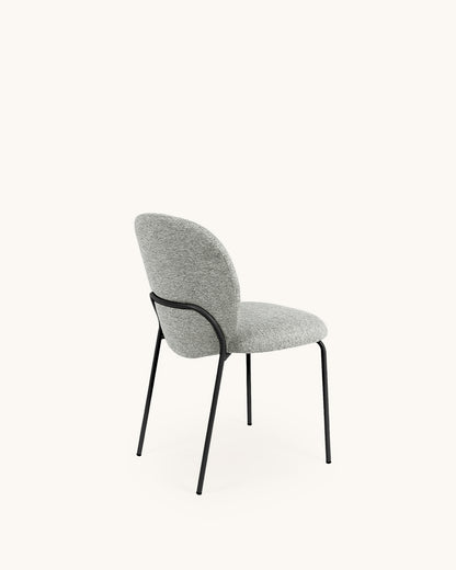 Veda // Gris-Negro Pack 4 Sillas