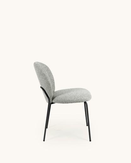 Veda // Gris-Negro Pack 4 Sillas