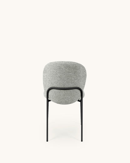 Veda // Gris-Negro Pack 4 Sillas