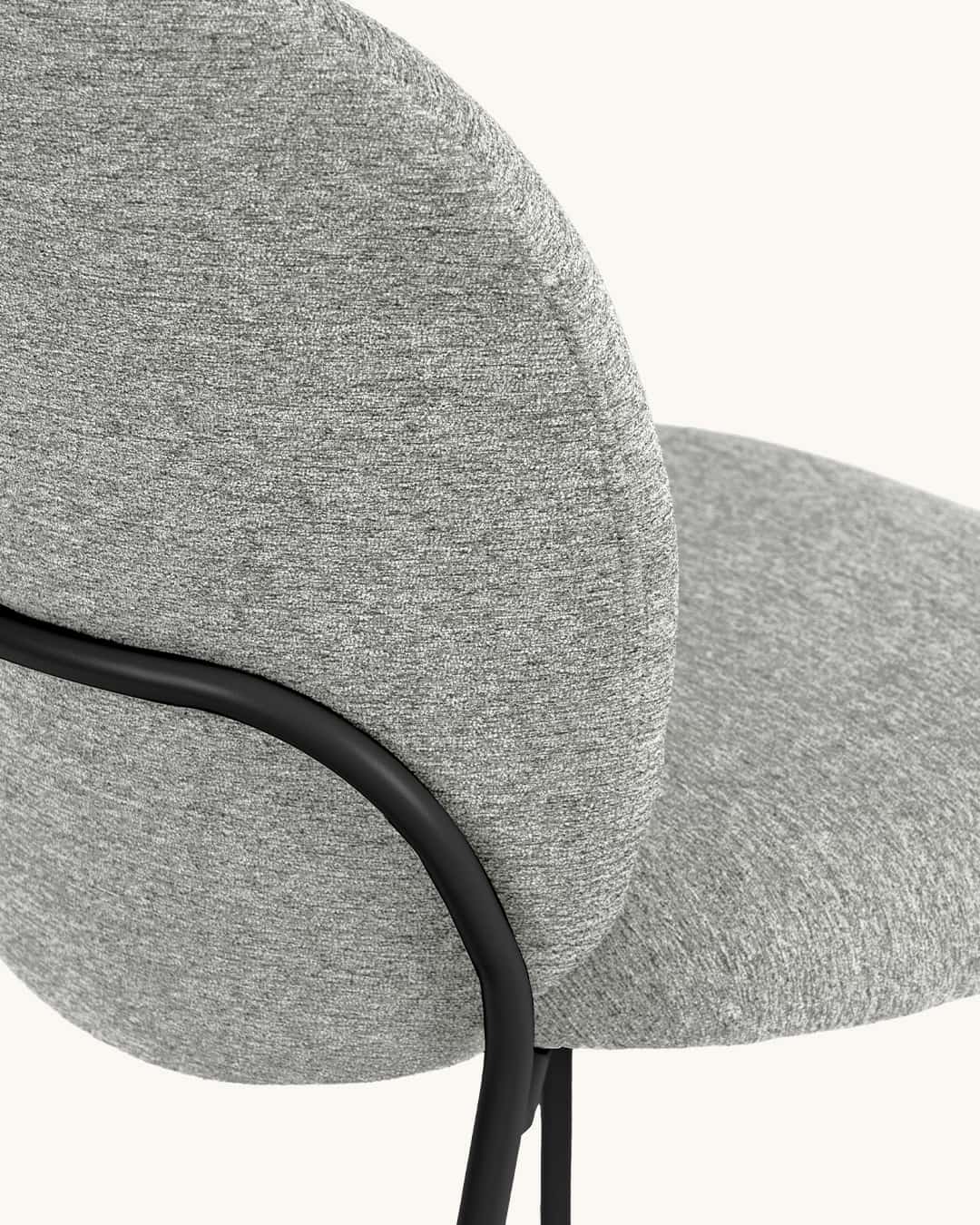 Veda // Gris-Negro Pack 4 Sillas