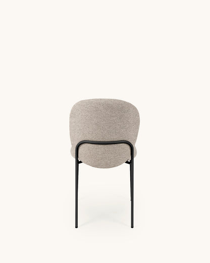 Veda // Taupe-Negro Pack 4 Sillas